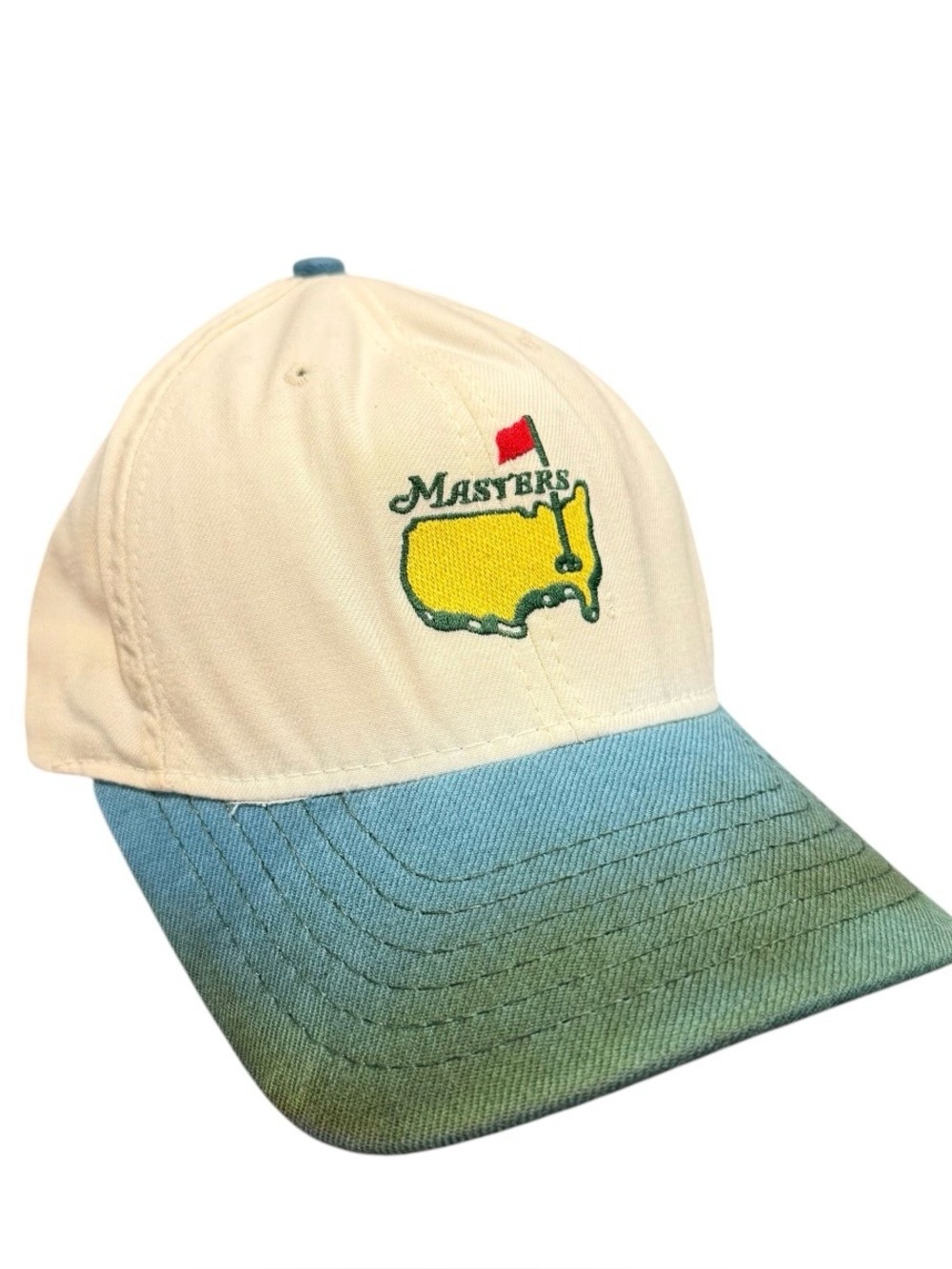 Vintage Masters American Needle hat THRASHED READ leather strap back 90s